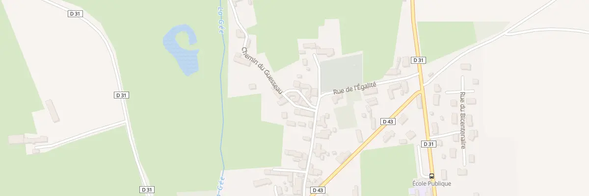 Plan du 8 Che du Guesseau à Maigné