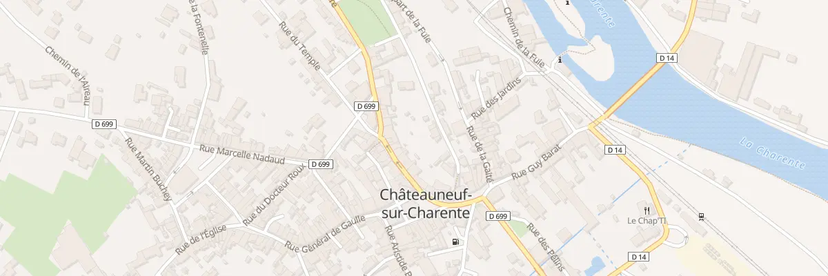 Plan du 14 Rue Ernest Monis à Châteauneuf-sur-Charente