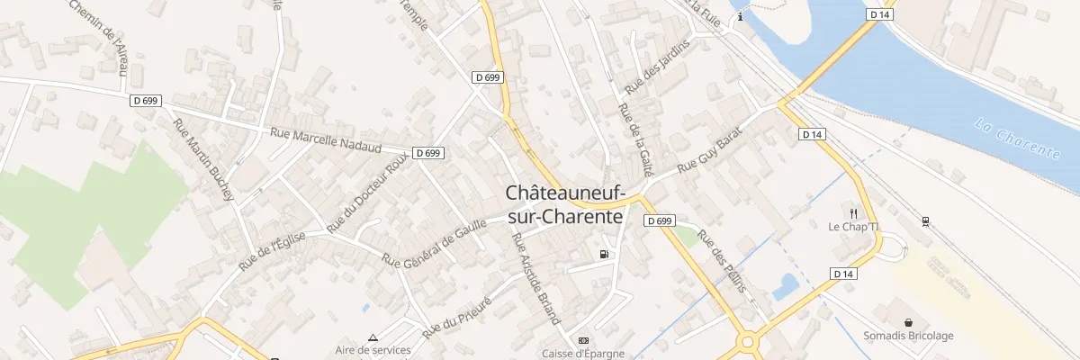 Plan du 1 Rue Ernest Monis à Châteauneuf-sur-Charente
