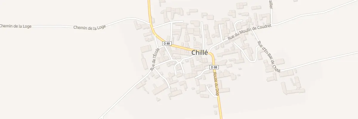 Plan du 5047 Rue du Bourg de Chillé à Oradour