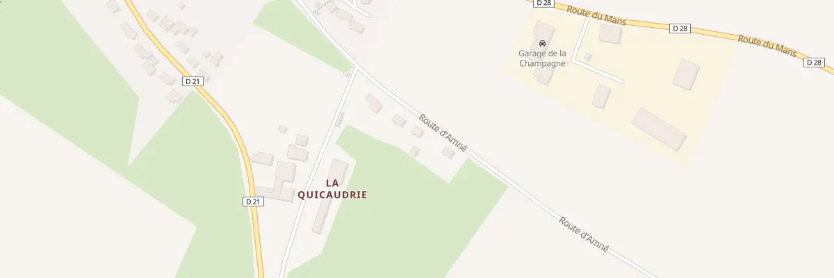 Plan du 100 Rte D Amne à Bernay-Neuvy-en-Champagne