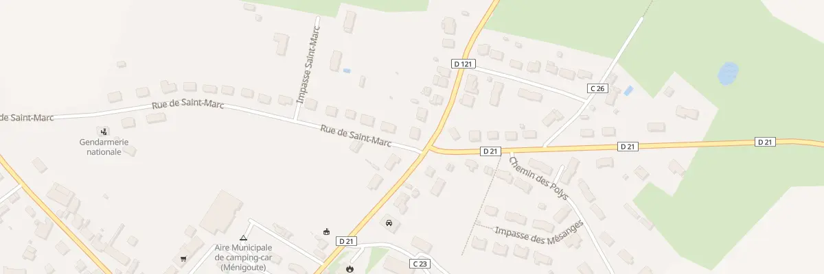 Plan du 11 Rue de la Croix Brousseau à Ménigoute