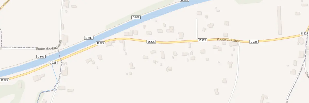 Plan du 340 Rte du Canal à Blaignac