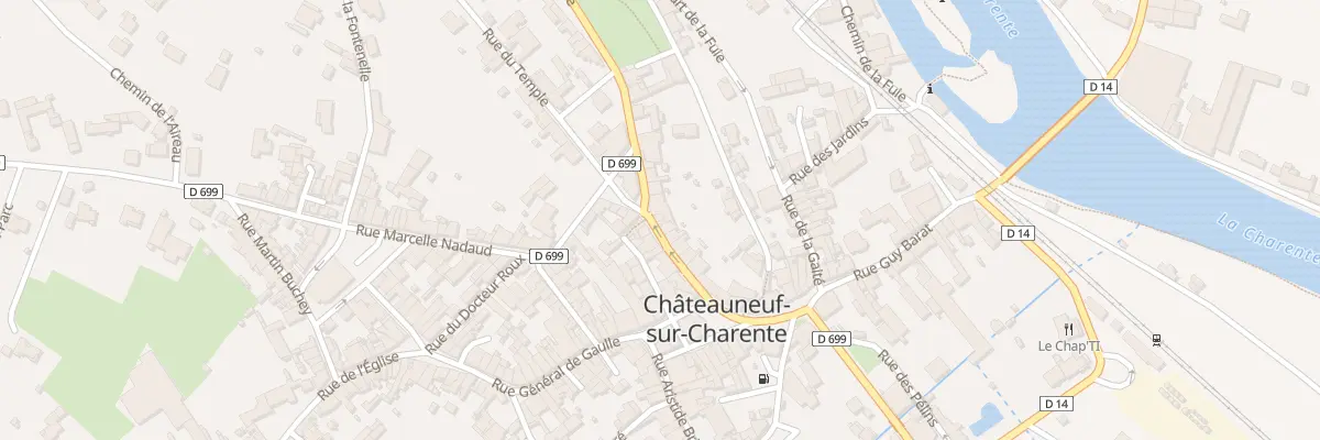 Plan du 18 Rue Ernest Monis à Châteauneuf-sur-Charente