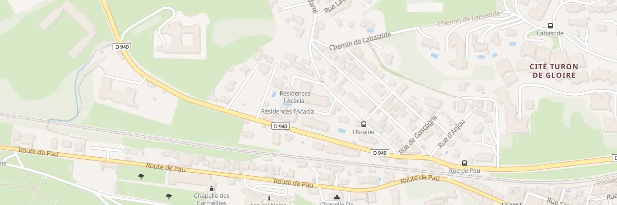 Plan du 1A Che Lannedarré à Lourdes