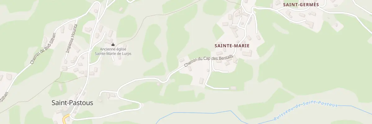 Plan du 11 Che du Cap des Bentails à Saint-Pastous