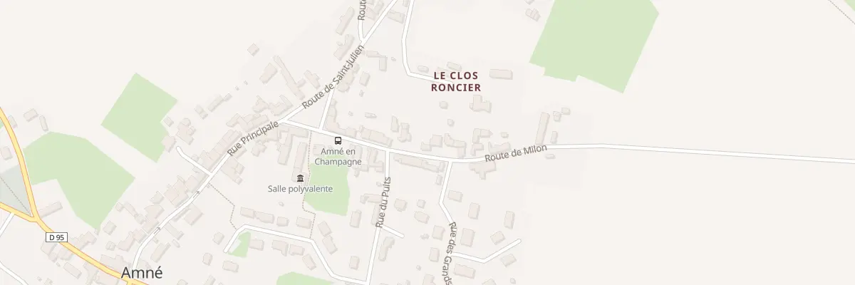 Plan du 13 Rte de Milon à Amné