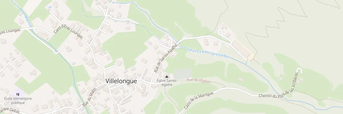 Plan du 14 Rue de Ste Agathe à Villelongue