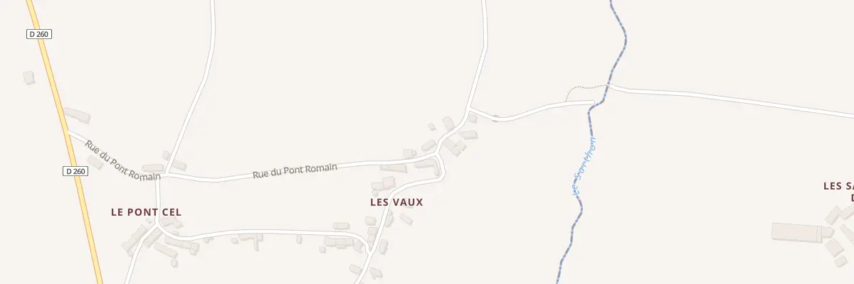 Plan du 433 Rue du Pont Romain à Ravigny