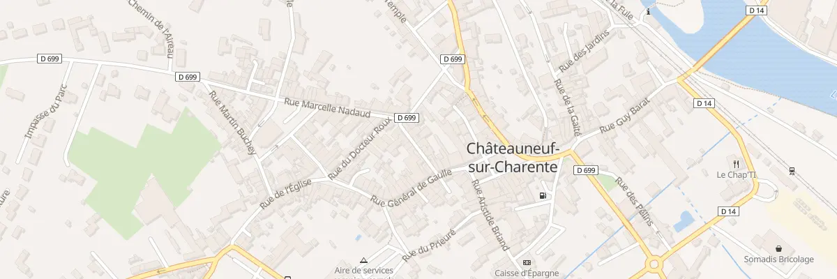 Plan du 10 Rue Marc Vivien à Châteauneuf-sur-Charente