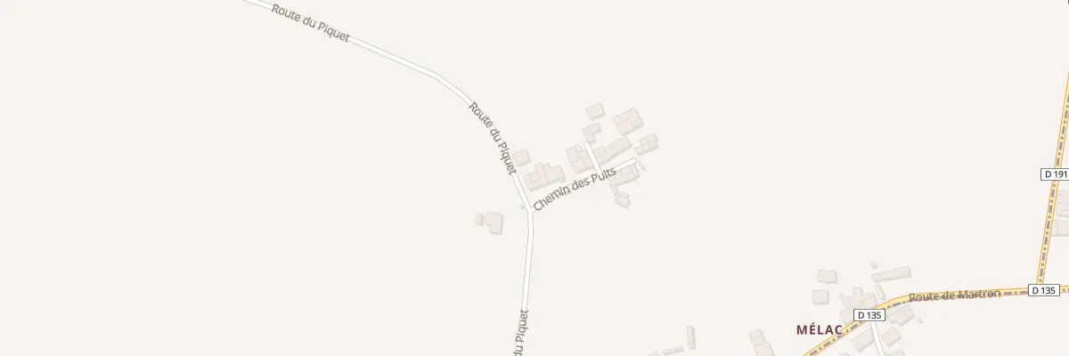 Plan du 5074 Petit Melac à Sauvignac