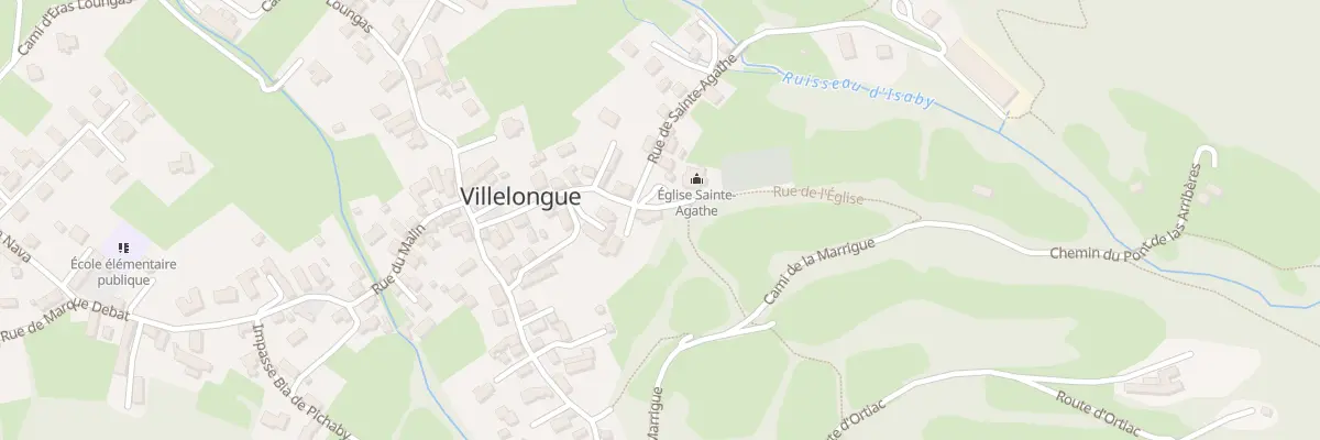 Plan du 24 Rue de l’Eglise à Villelongue