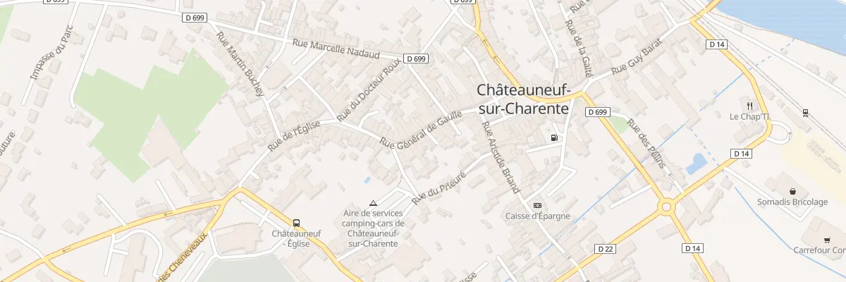 Plan du 15 Rue du General de Gaulle à Châteauneuf-sur-Charente