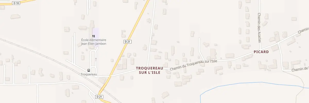 Plan du 69 Che du Poteau à Coutras