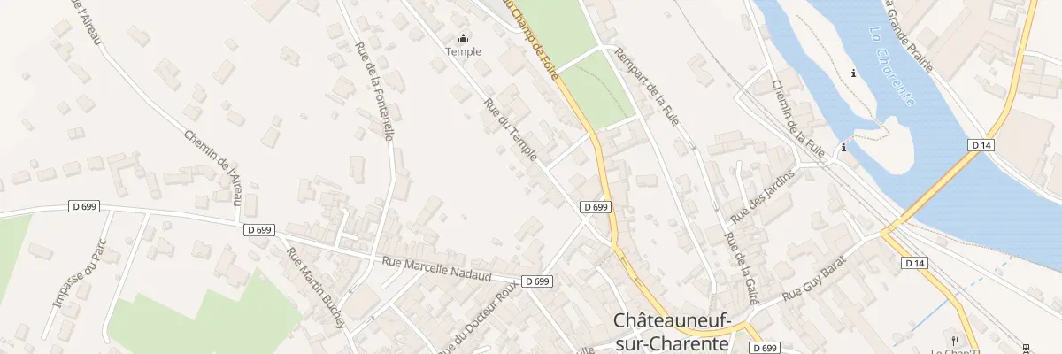 Plan du 5 Rue du Temple à Châteauneuf-sur-Charente