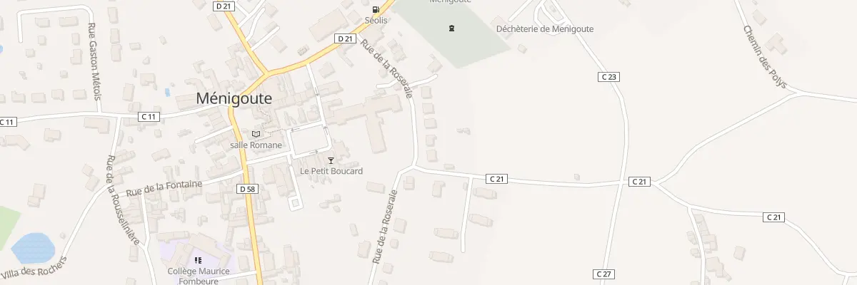 Plan du 11 Rue de la Roseraie à Ménigoute