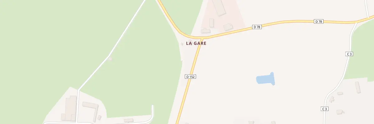 Plan du 5017 La Gare à Hotot-en-Auge