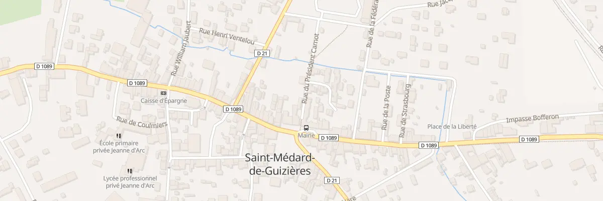 Plan du 3 Rue du Président Carnot à Saint-Médard-de-Guizières