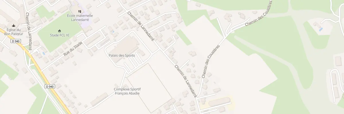 Plan du 54A Che Lannedarré à Lourdes