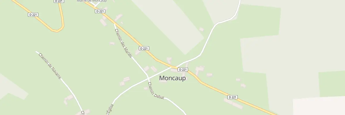 Plan du 2 Rte du Bearn à Moncaup