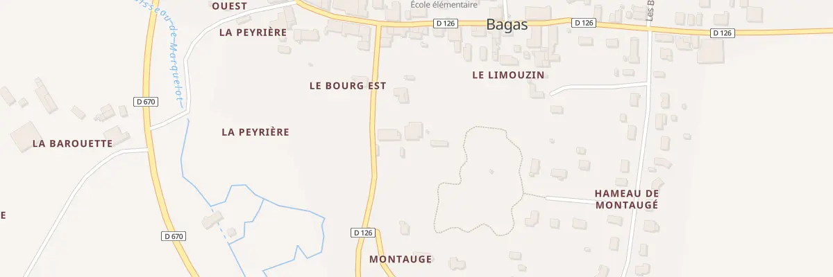 Plan du 3 Montauge à Bagas