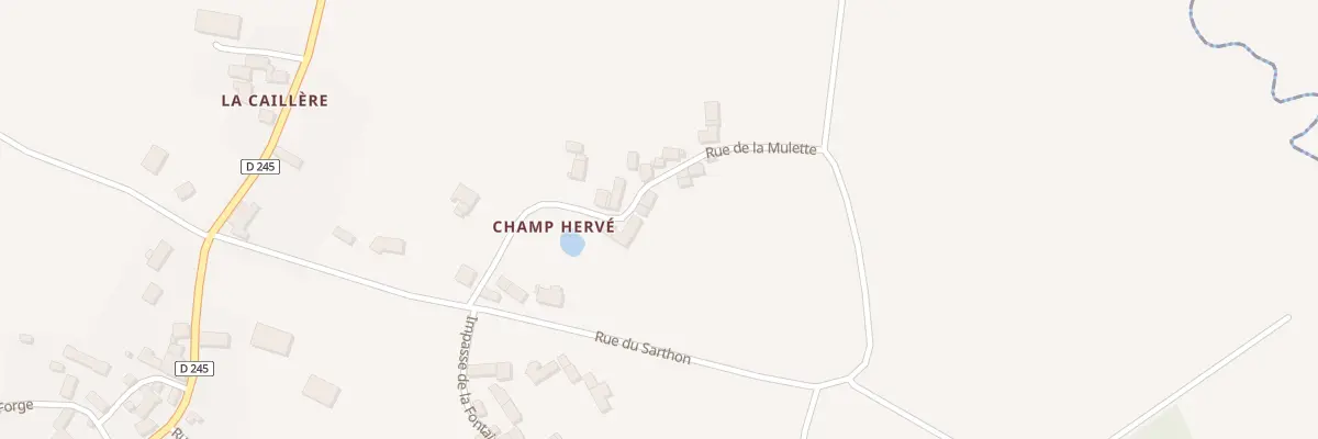 Plan du 158 Rue de la Mulette à Ravigny