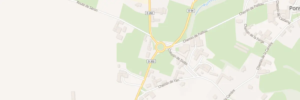 Plan du 9241 Rte de Ger à Ponson-Dessus