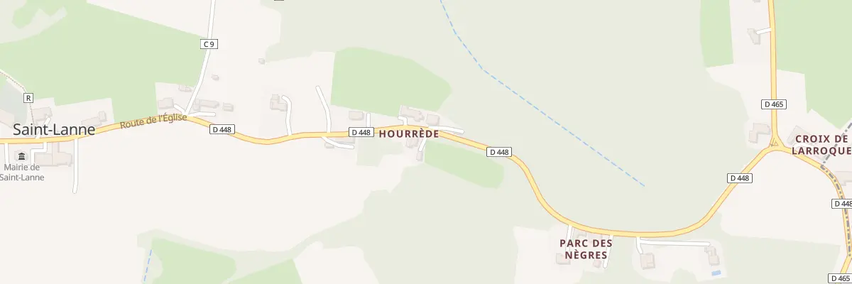 Plan du 842 Rte de l’Eglise à Saint-Lanne