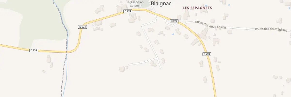 Plan du 8 Glaude à Blaignac