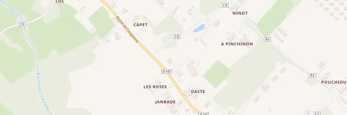 Plan du 14 Rte de Caupenne à Caupenne-d’Armagnac