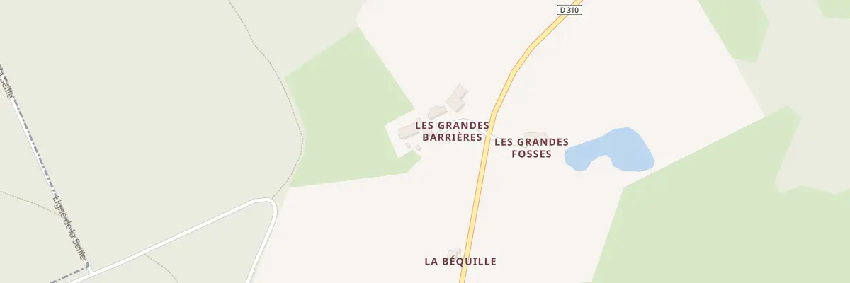 Plan du 5174 Les Grandes Barrieres à Montreuil-le-Chétif