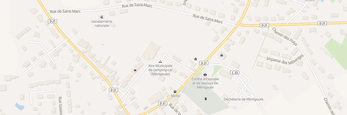 Plan du 1 Rue de la Croix Brousseau à Ménigoute