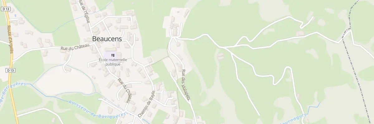 Plan du 14 Rue des Malapets à Beaucens