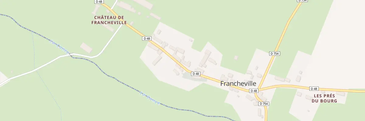 Plan du 48 Le Bourg à Francheville