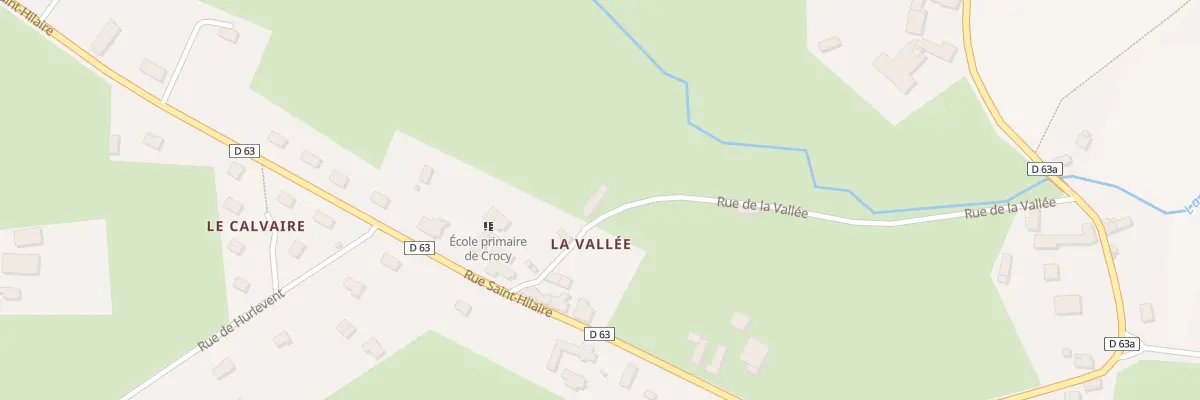 Plan du 1 Rue de la Vallée à Crocy