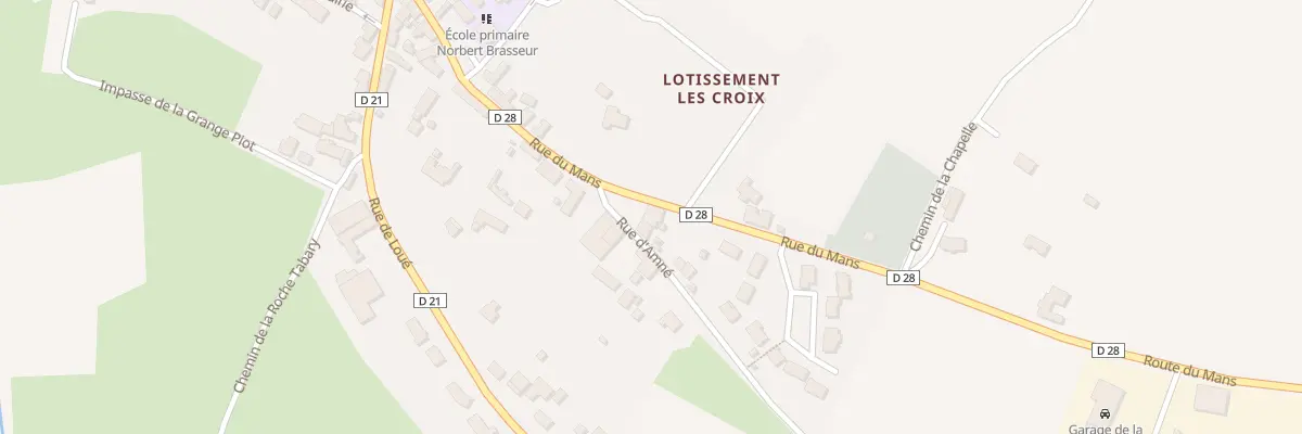 Plan du 20 Rue du Mans à Bernay-Neuvy-en-Champagne