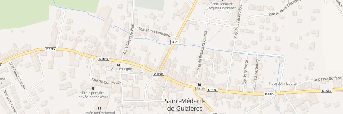 Plan du 19T Crs du General de Gaulle à Saint-Médard-de-Guizières