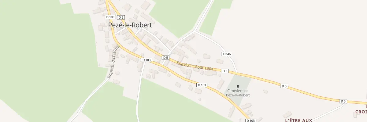 Plan du 19 Rue du 11 Aout 1944 à Pezé-le-Robert