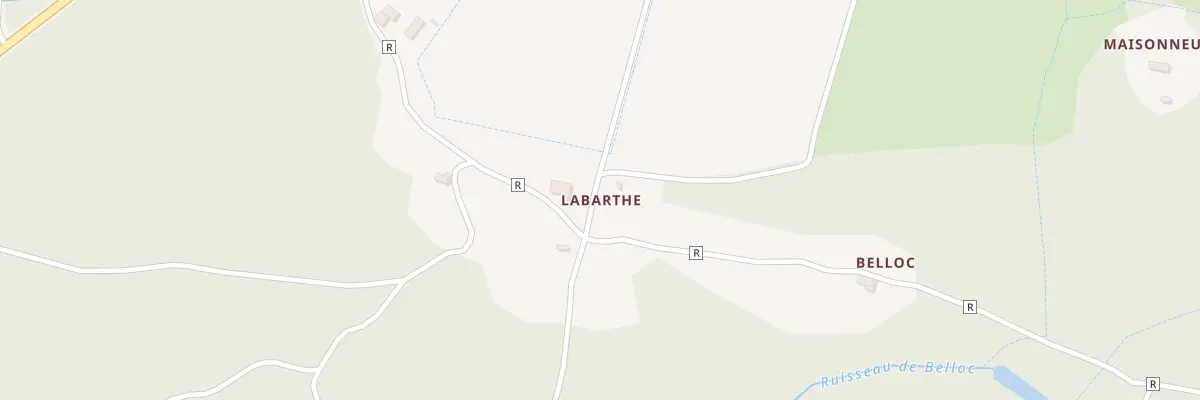Plan du 19 Rd 933 à Losse