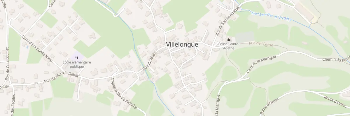 Plan du 1 Rte d’Ortiac à Villelongue