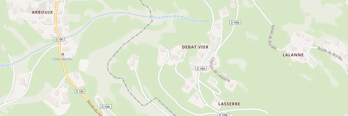 Plan du 5069 Pouyets à Vier-Bordes