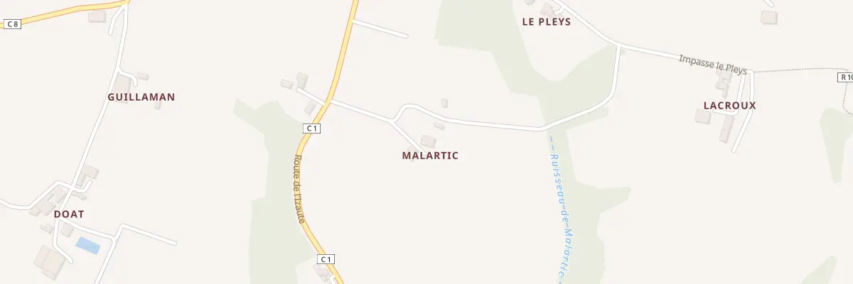 Plan du 805 Rte de l’Izaute à Arblade-le-Haut