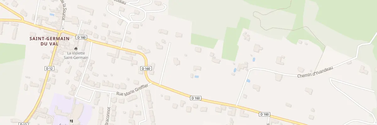 Plan du 25 Rue de l’Arthuisière à La Flèche
