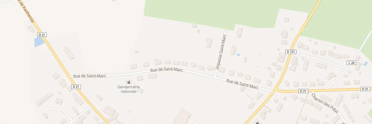 Plan du 16 Rue Saint Marc à Ménigoute