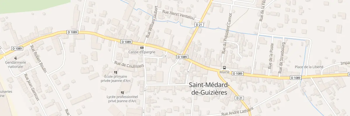 Plan du 93 Rue de la République à Saint-Médard-de-Guizières