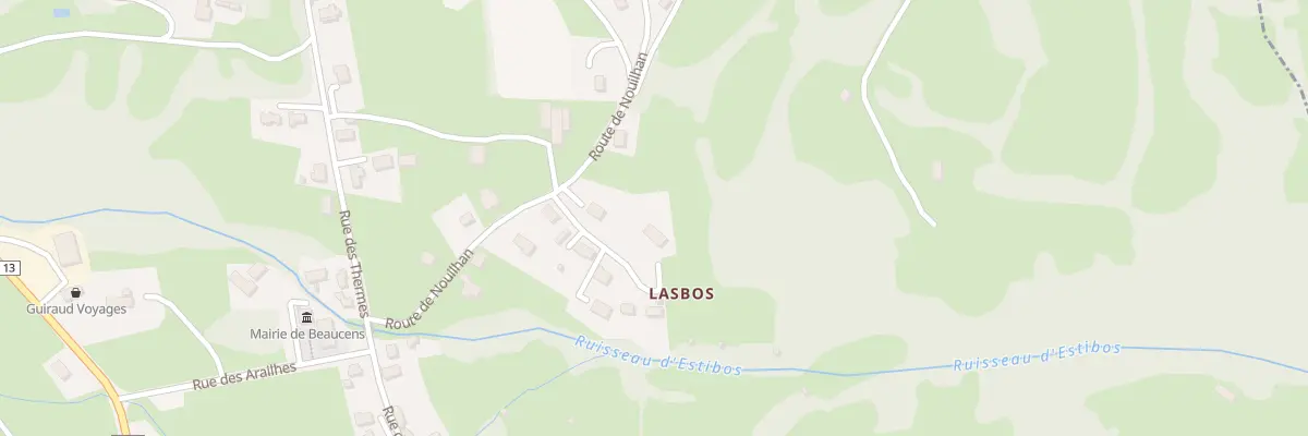 Plan du 5128 Lasbos à Beaucens