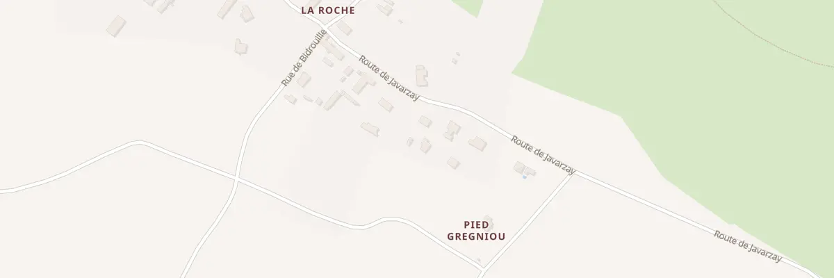 Plan du 46 Rte de Javarzay à Bougon