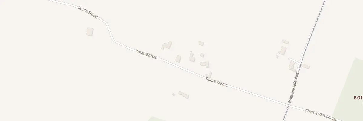 Plan du 593 Rte Frézat à Pondaurat