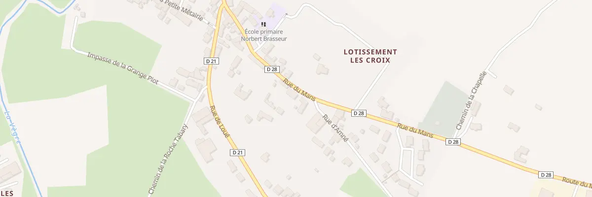 Plan du 16 Rue du Mans à Bernay-Neuvy-en-Champagne