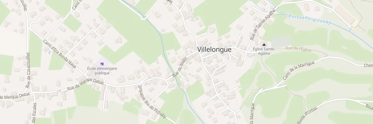 Plan du 7 Rue du Malin à Villelongue